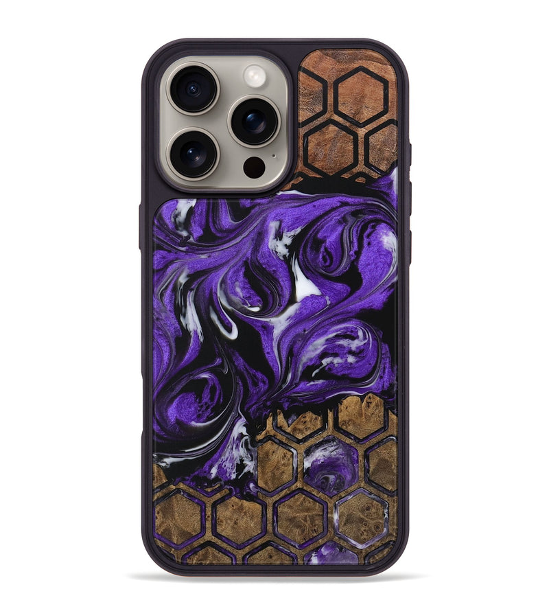 iPhone 16 Pro Max Wood Phone Case - Daphine (Pattern, 729388)