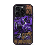 iPhone 16 Pro Wood Phone Case - Daphine (Pattern, 729388)