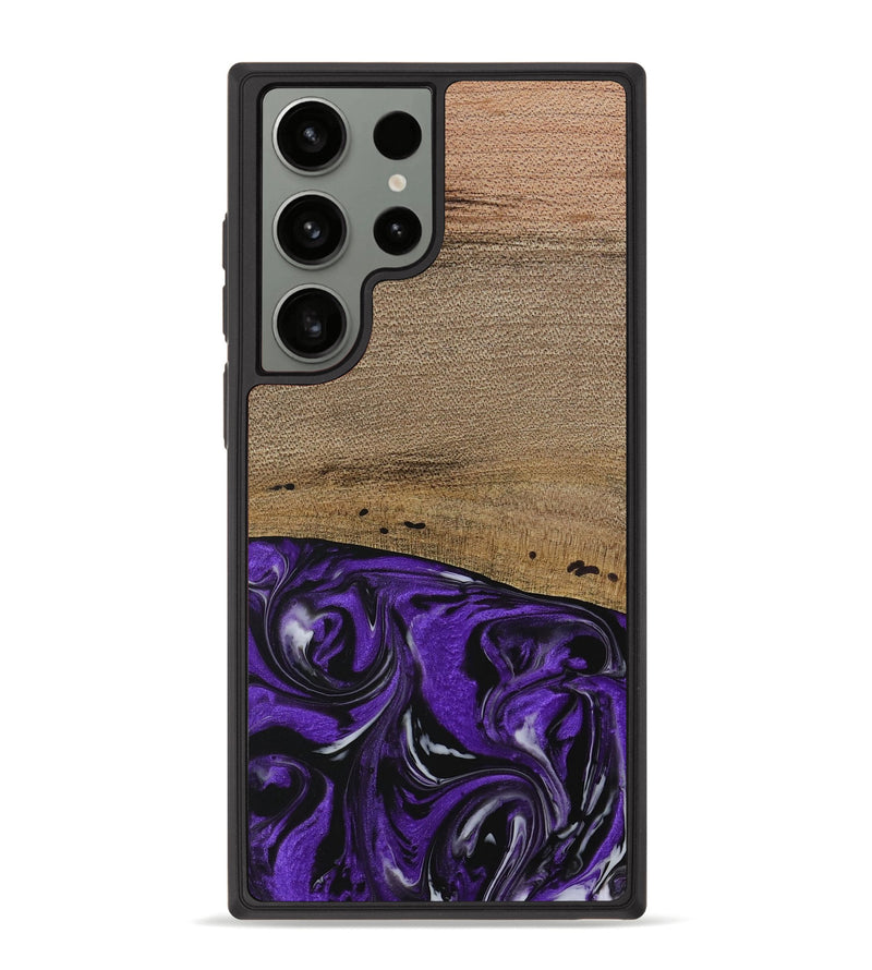 Galaxy S23 Ultra Wood Phone Case - Kishor (Purple, 729391)