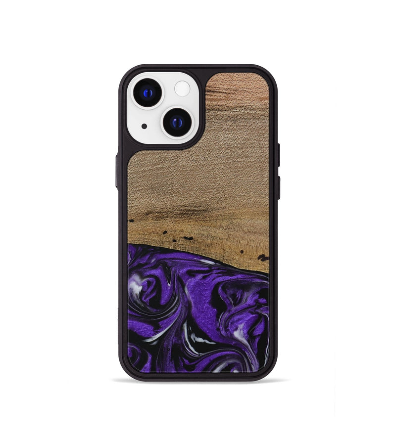 iPhone 13 mini Wood Phone Case - Kishor (Purple, 729391)