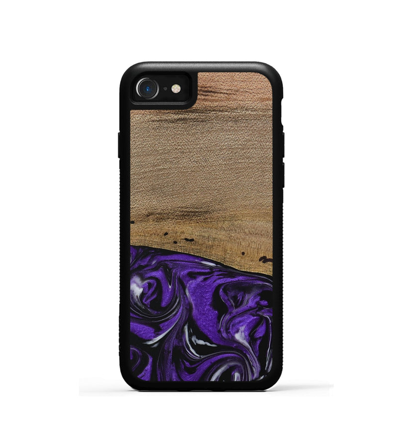 iPhone SE Wood Phone Case - Kishor (Purple, 729391)