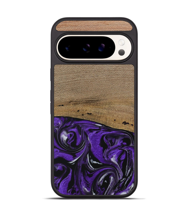 Pixel 9 Wood Phone Case - Kishor (Purple, 729391)