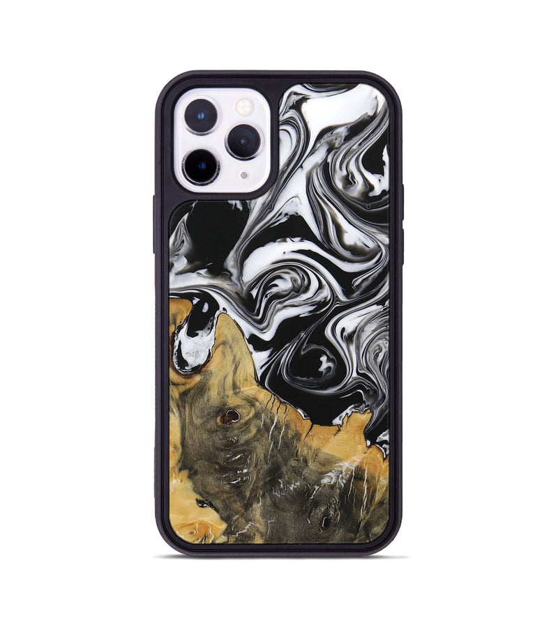 iPhone 11 Pro Wood Phone Case - Steward (Black & White, 729395)