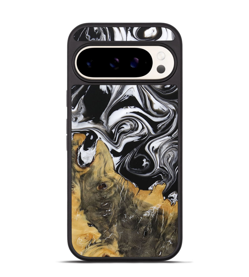 Pixel 9 Wood Phone Case - Steward (Black & White, 729395)