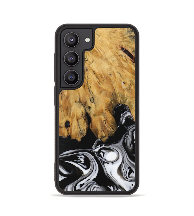 Galaxy S23 Wood Phone Case - Ranvir (Black & White, 729397)