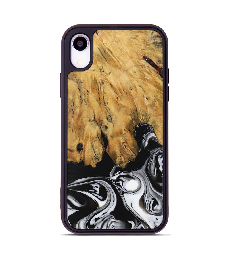 iPhone Xr Wood Phone Case - Ranvir (Black & White, 729397)