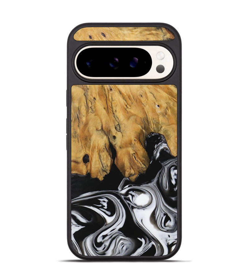 Pixel 9 Wood Phone Case - Ranvir (Black & White, 729397)