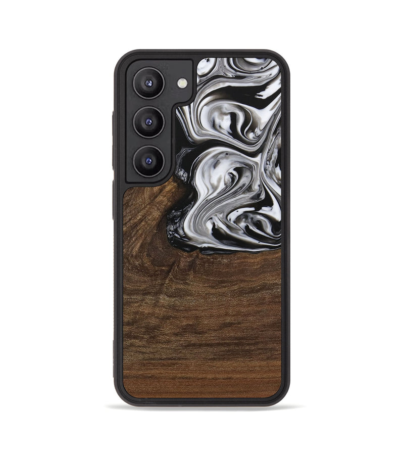 Galaxy S23 Wood Phone Case - Delwin (Black & White, 729399)