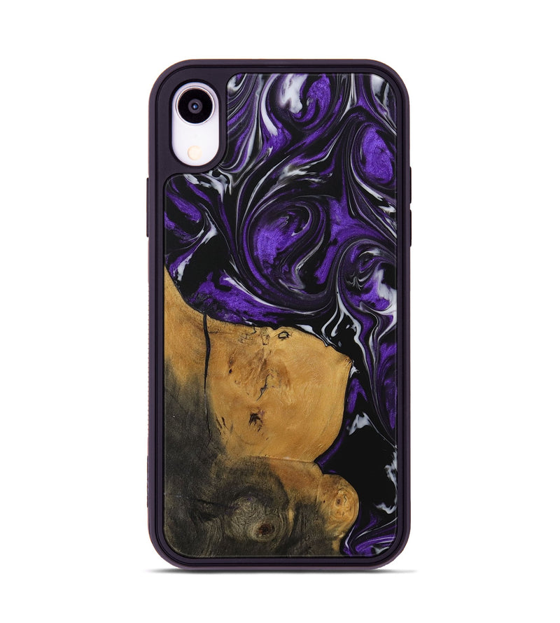 iPhone Xr Wood Phone Case - Schell (Purple, 729413)