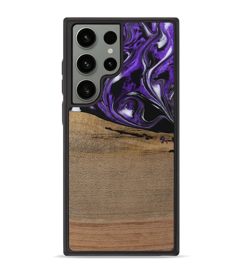 Galaxy S23 Ultra Wood Phone Case - Zadie (Purple, 729416)