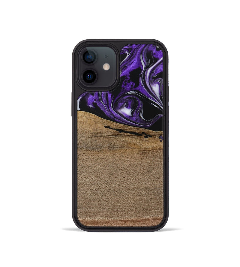 iPhone 12 mini Wood Phone Case - Zadie (Purple, 729416)