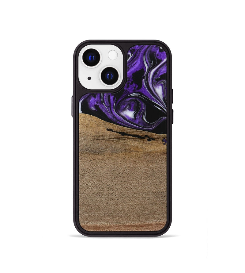 iPhone 13 mini Wood Phone Case - Zadie (Purple, 729416)