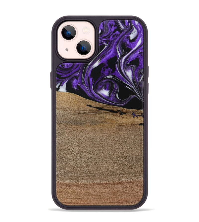 iPhone 14 Plus Wood Phone Case - Zadie (Purple, 729416)