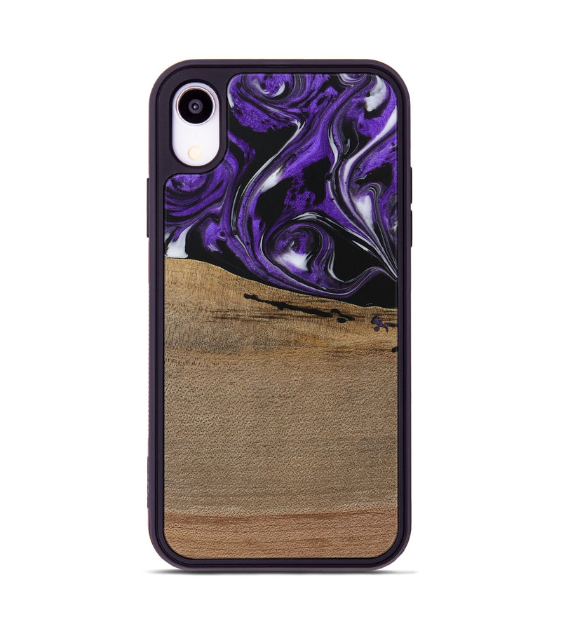 iPhone Xr Wood Phone Case - Zadie (Purple, 729416)