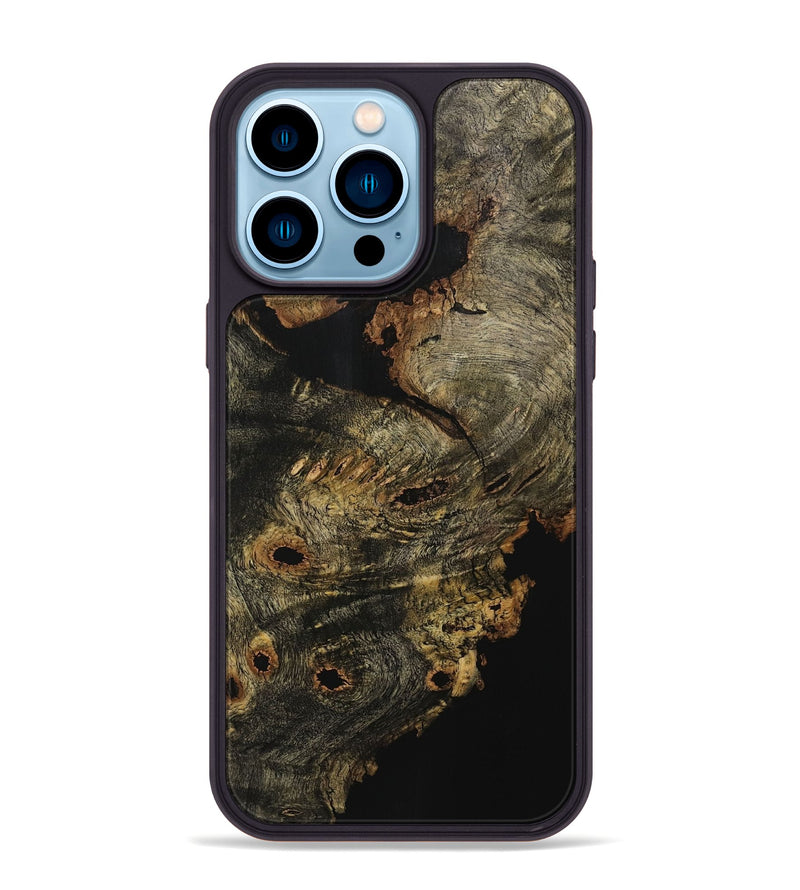 iPhone 14 Pro Max Wood Phone Case - Tiarra (Wood Burl, 729420)