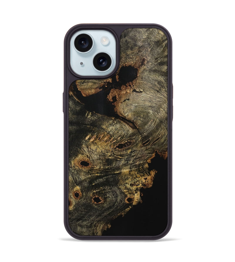 iPhone 15 Wood Phone Case - Tiarra (Wood Burl, 729420)