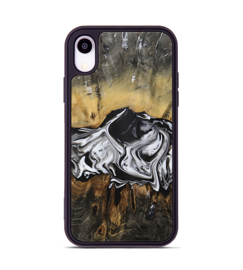 iPhone Xr Wood Phone Case - Gateway (Black & White, 729423)