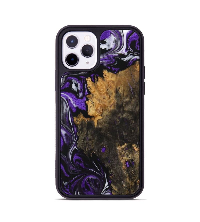 iPhone 11 Pro Wood Phone Case - Maaike (Purple, 729430)