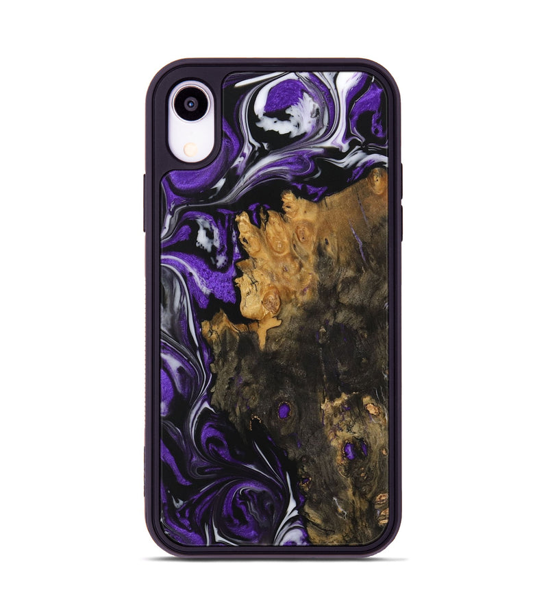 iPhone Xr Wood Phone Case - Maaike (Purple, 729430)