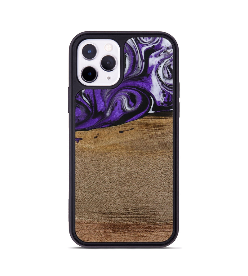 iPhone 11 Pro Wood Phone Case - Cleon (Purple, 729432)