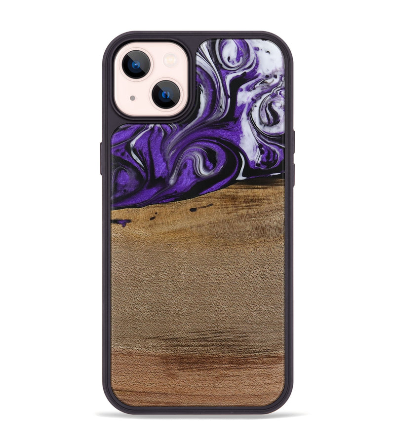 iPhone 14 Plus Wood Phone Case - Cleon (Purple, 729432)