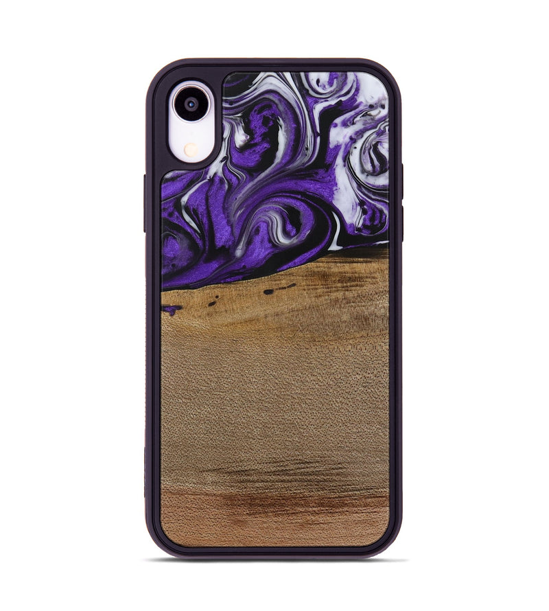 iPhone Xr Wood Phone Case - Cleon (Purple, 729432)