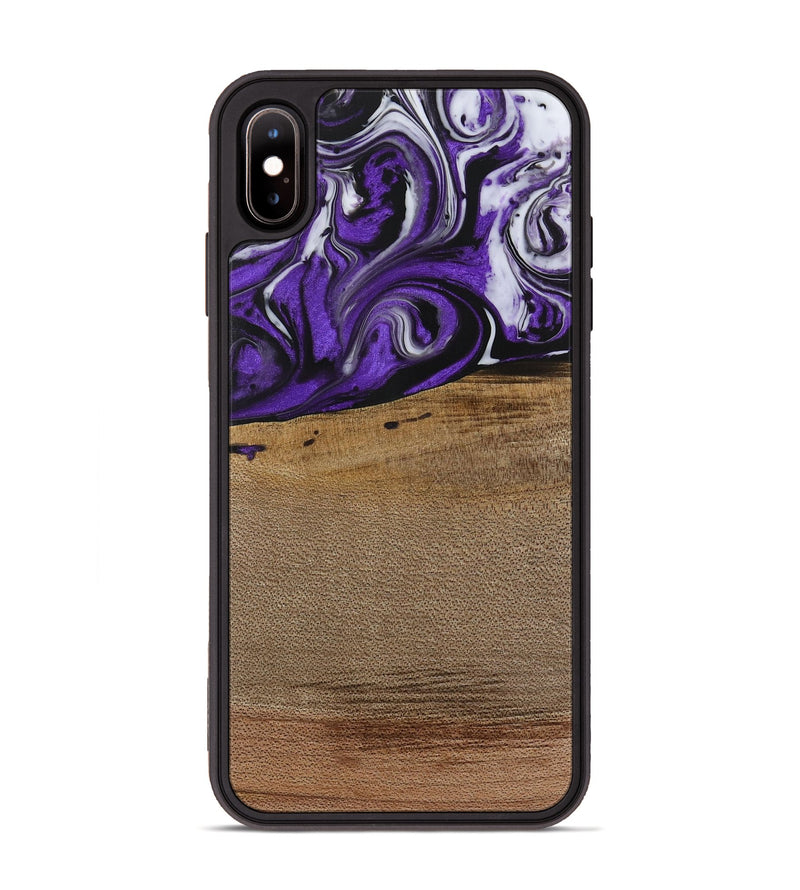 iPhone Xs Max Wood Phone Case - Cleon (Purple, 729432)