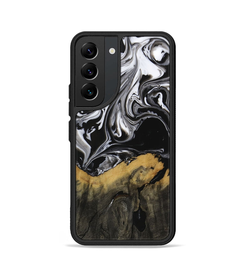 Galaxy S22 Wood Phone Case - Deegan (Black & White, 729438)