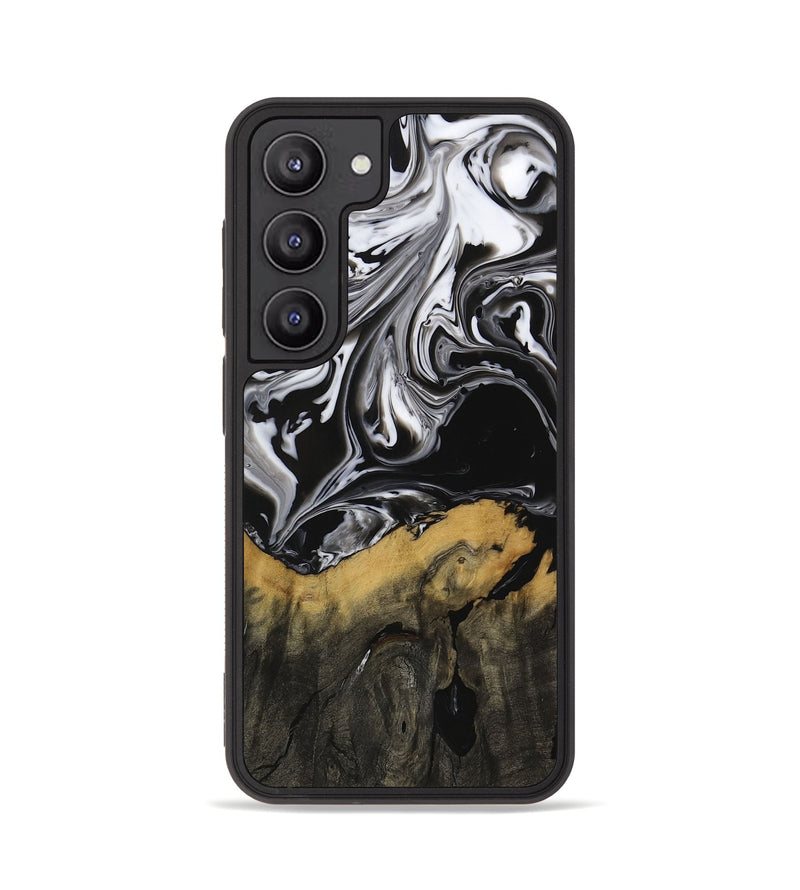 Galaxy S23 Wood Phone Case - Deegan (Black & White, 729438)