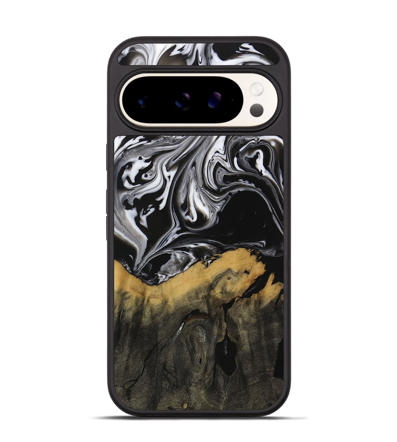 Pixel 9 Wood Phone Case - Deegan (Black & White, 729438)