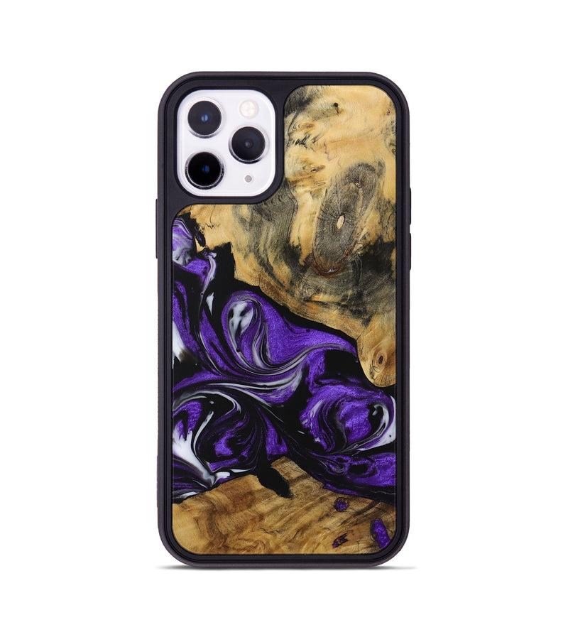 iPhone 11 Pro Wood Phone Case - Darlyne (Purple, 729441)