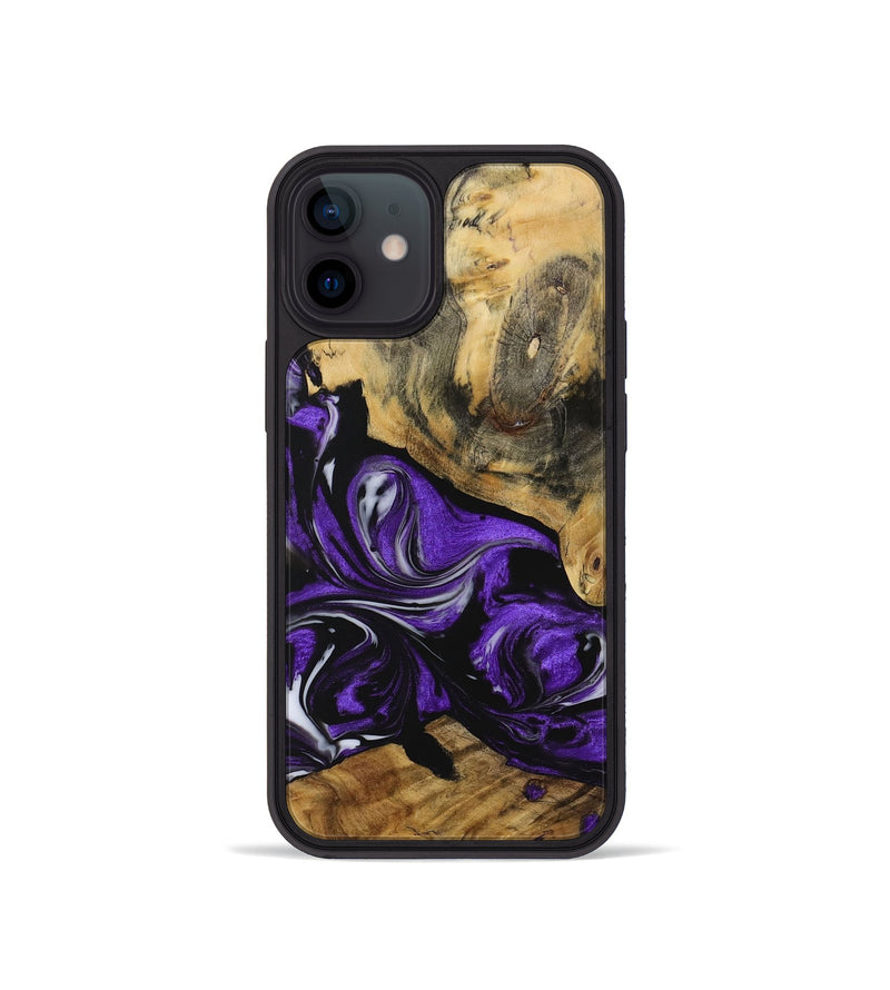 iPhone 12 mini Wood Phone Case - Darlyne (Purple, 729441)