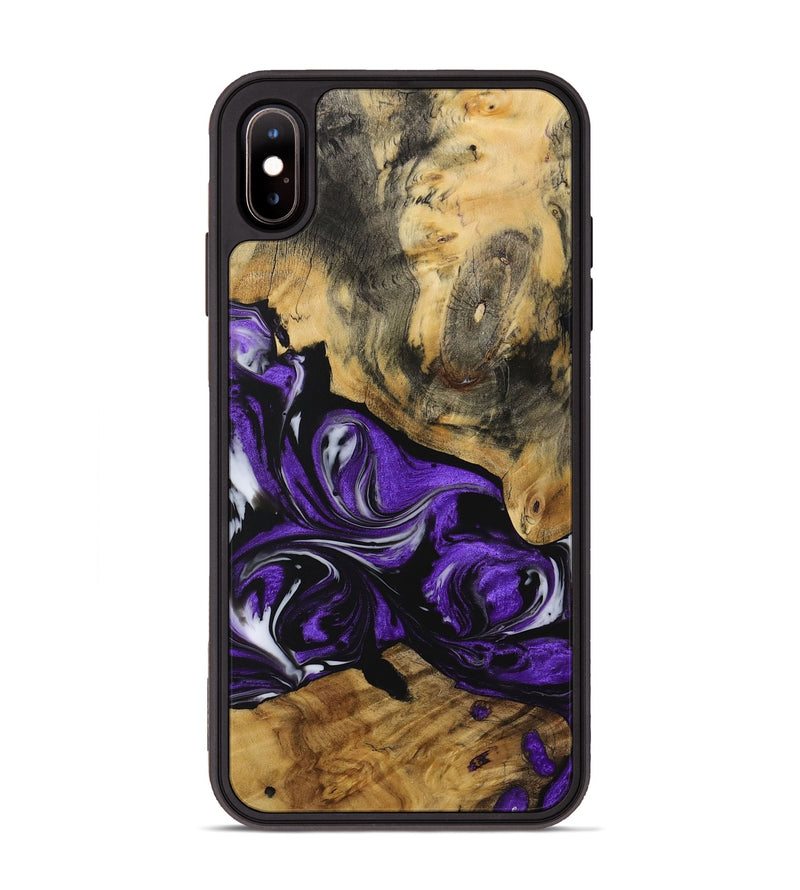 iPhone Xs Max Wood Phone Case - Darlyne (Purple, 729441)