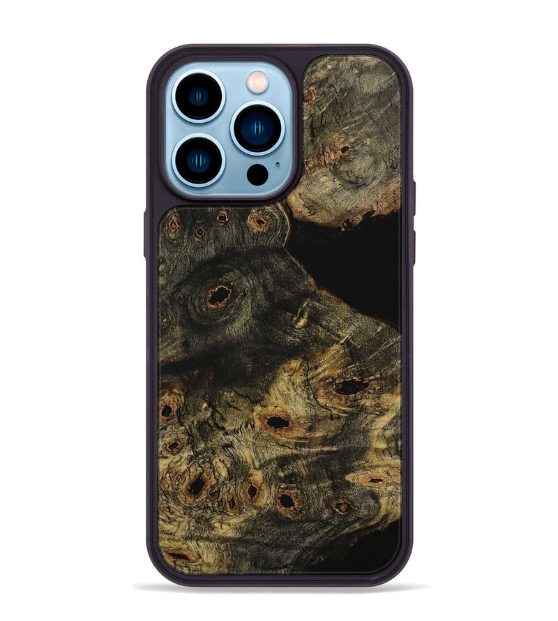 iPhone 14 Pro Max Wood Phone Case - Shannah (Wood Burl, 729443)