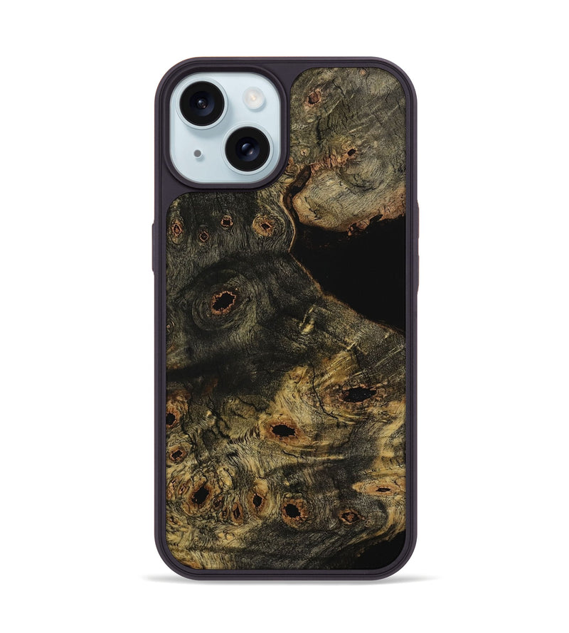 iPhone 15 Wood Phone Case - Shannah (Wood Burl, 729443)