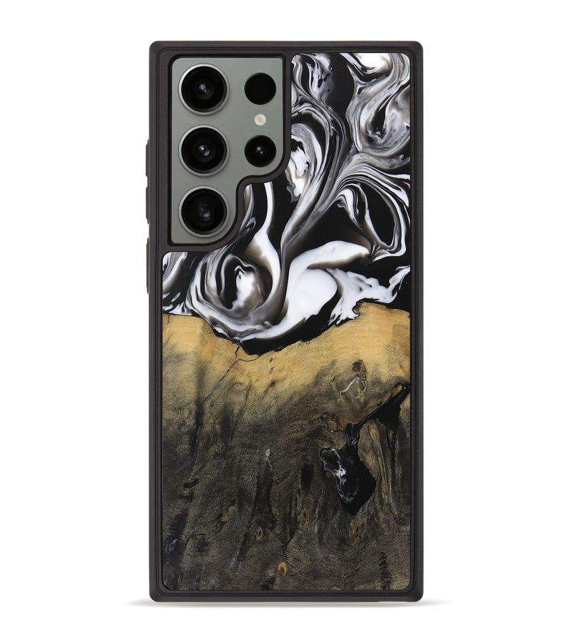 Galaxy S23 Ultra Wood Phone Case - Kirby (Black & White, 729445)