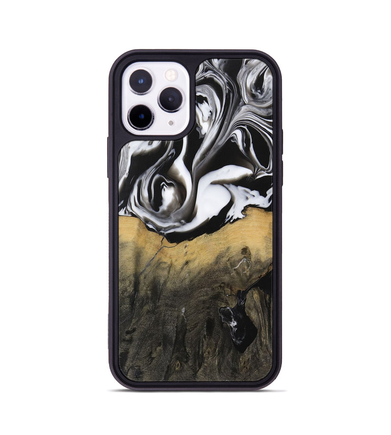 iPhone 11 Pro Wood Phone Case - Kirby (Black & White, 729445)