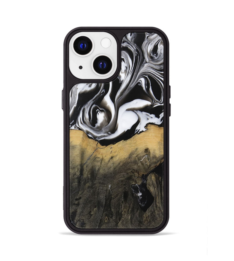 iPhone 13 Wood Phone Case - Kirby (Black & White, 729445)