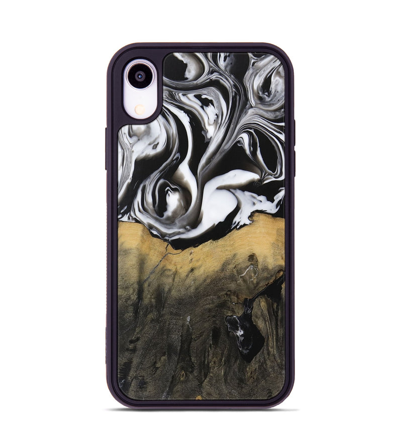 iPhone Xr Wood Phone Case - Kirby (Black & White, 729445)