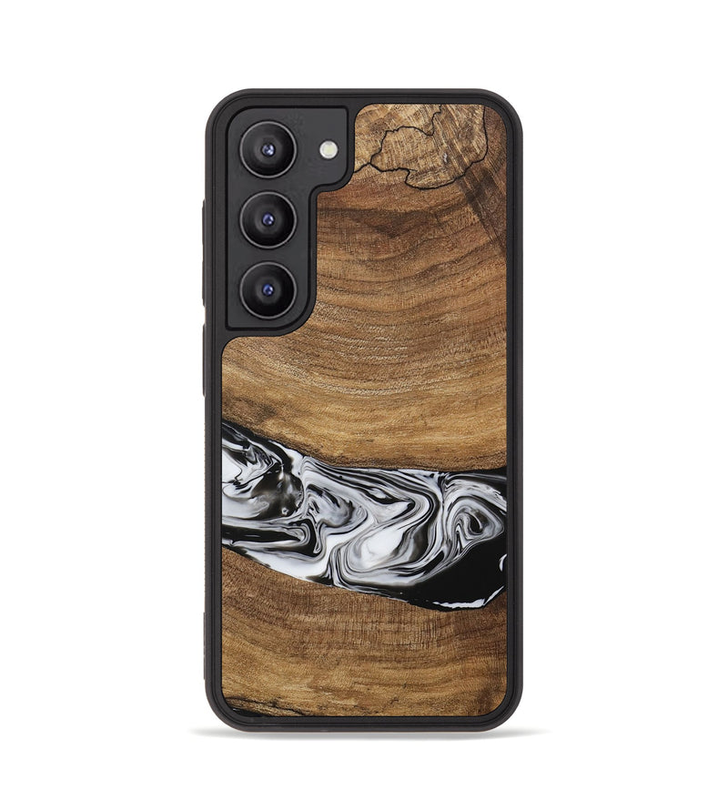 Galaxy S23 Wood Phone Case - Ertan (Black & White, 729451)