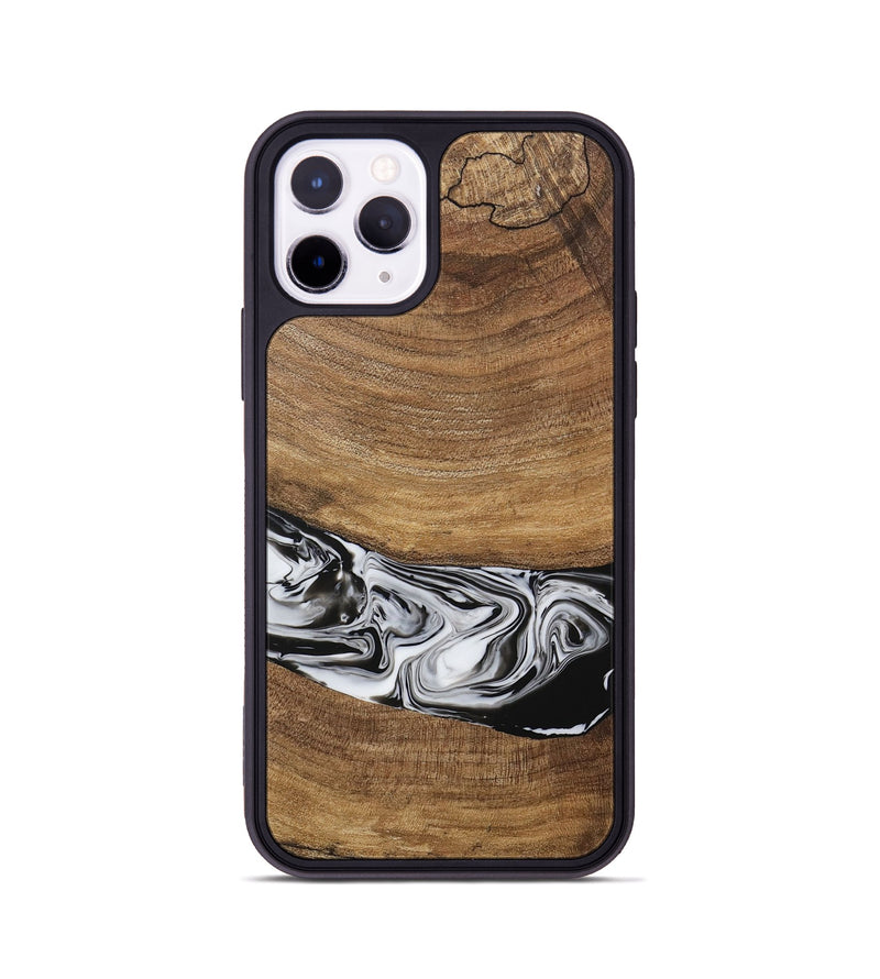 iPhone 11 Pro Wood Phone Case - Ertan (Black & White, 729451)