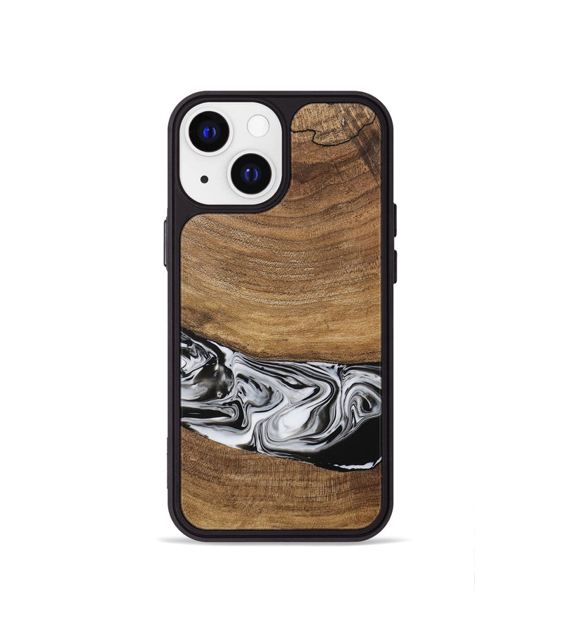 iPhone 13 mini Wood Phone Case - Ertan (Black & White, 729451)