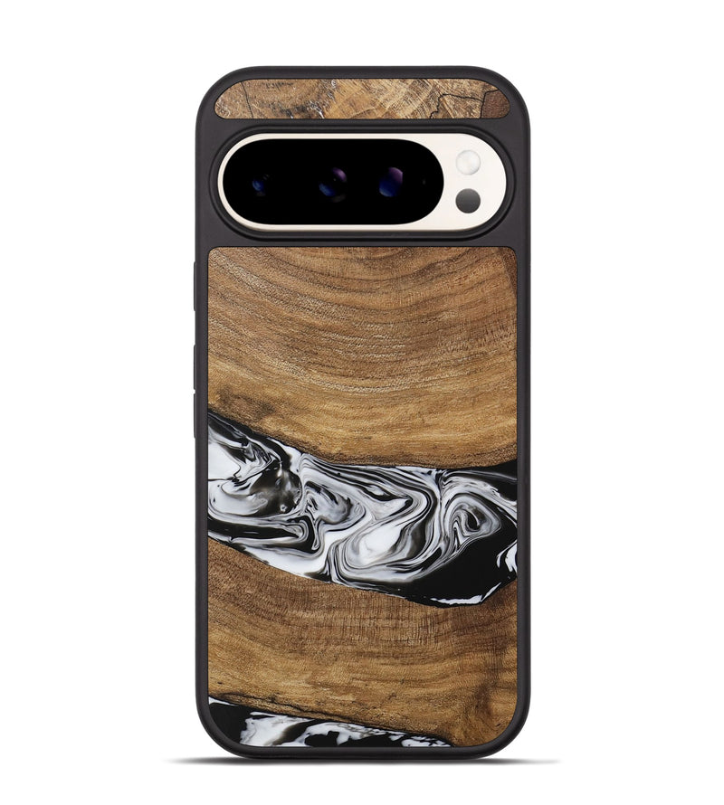 Pixel 9 Wood Phone Case - Ertan (Black & White, 729451)