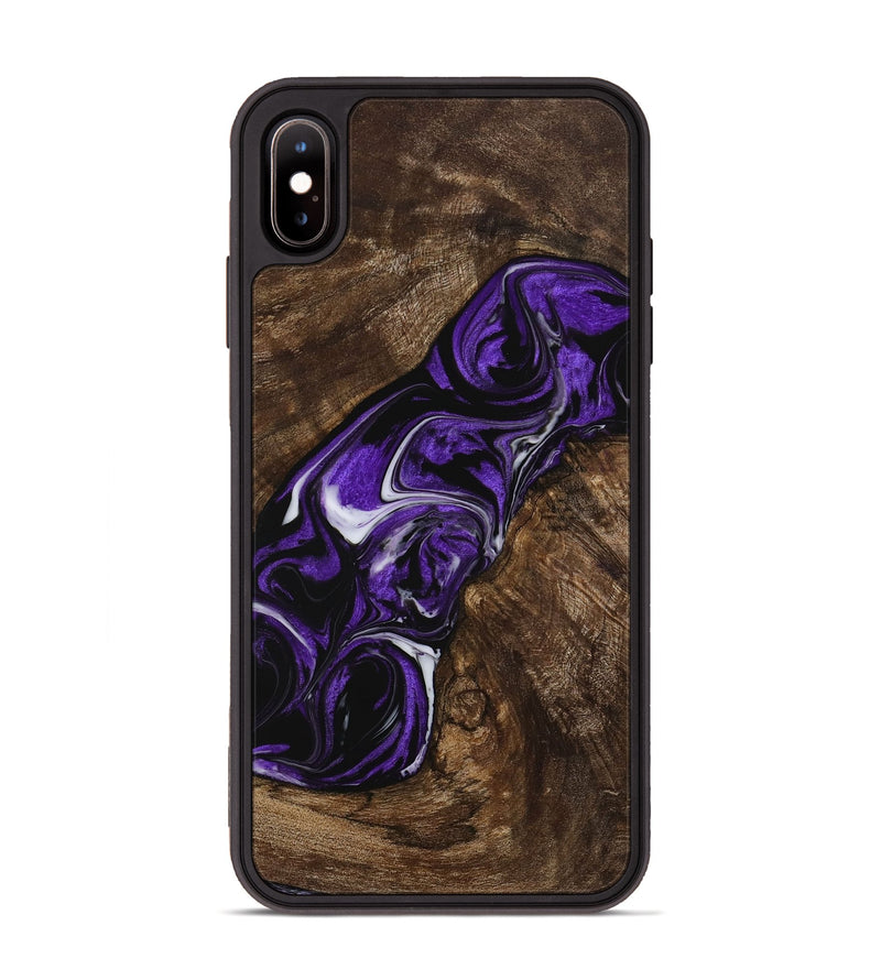 iPhone Xs Max Wood Phone Case - Horton (Purple, 729456)