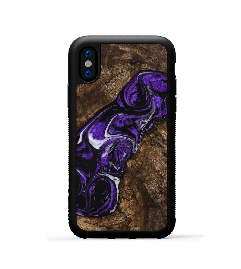 iPhone Xs Wood Phone Case - Horton (Purple, 729456)