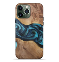 iPhone 13 Pro Max Wood Live Edge Phone Case - Gladys (Blue, 729500)