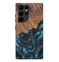 Galaxy S22 Ultra Wood Live Edge Phone Case - Casie (Blue, 729501)