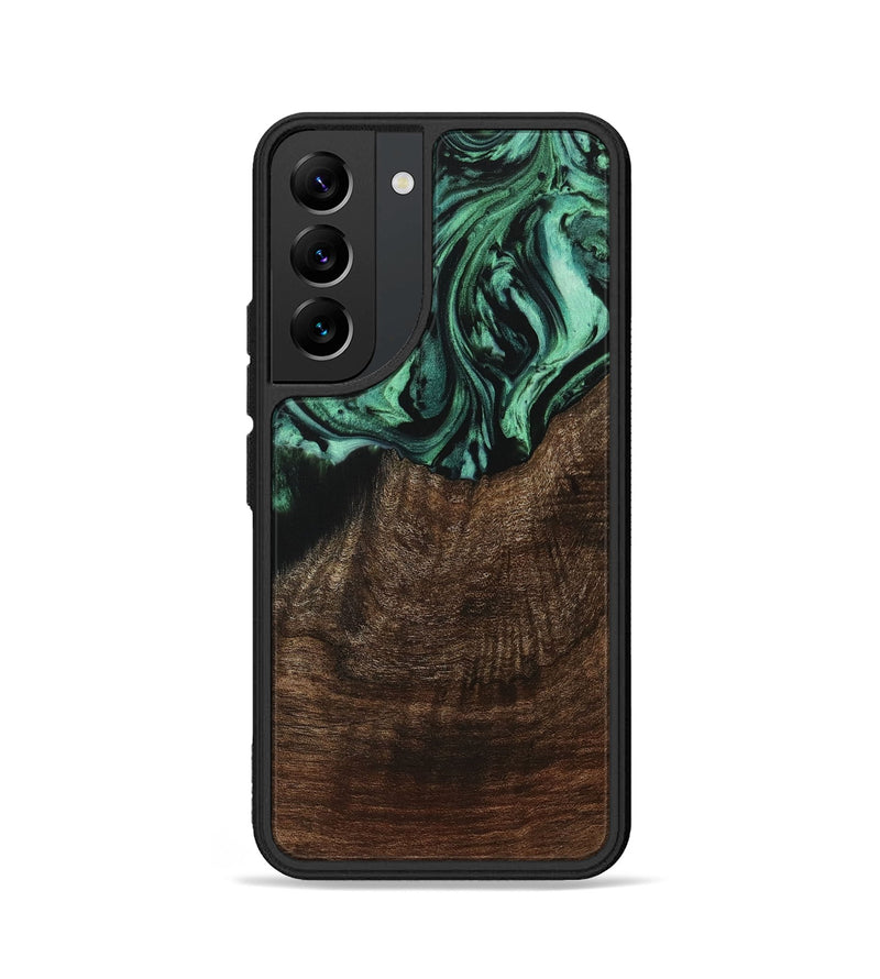 Galaxy S22 Wood Phone Case - Dillie (Green, 729543)