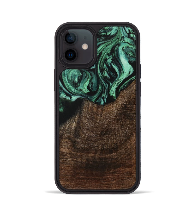 iPhone 12 Wood Phone Case - Dillie (Green, 729543)