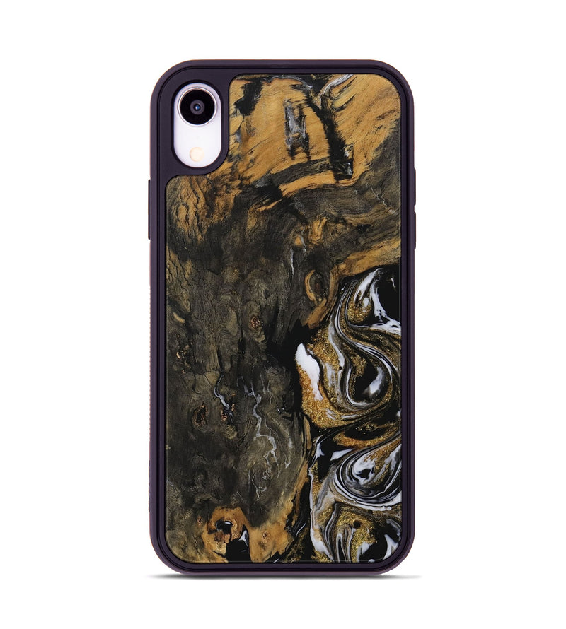 iPhone Xr Wood Phone Case - Toma (Black & White, 729550)